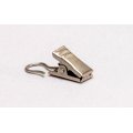 Metal curtain clips for the slideing eyeholes matte silver color